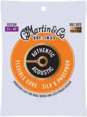 Authentic Acoustic Guitar Strings, Flexible-Core MA130FX 92/8 Phosphor Bronze
