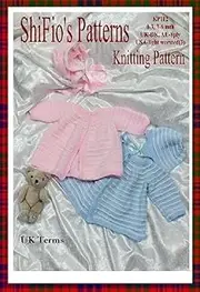 Knitting Pattern - KP112 - boys, girls matinee jacket and hat - UK Terminology