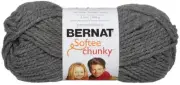 Bernat Softee Chunky Yarn-True Grey 161128-28044