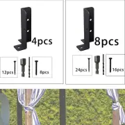 Adjustable Deck Post Anchor Base Brackets Garden Patio Support Base Brackets