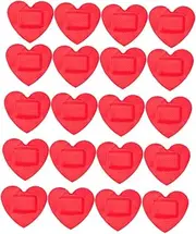 BIUDECO Heart Design Patches 20 Pack Small Self First Aid Patches for Boys and Girls