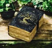 Blank Spell Book of Shadows 400 Pages Tree of Life Leather journal gifts