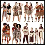 野人服裝成人瘋狂原始人非洲舞蹈獵人衣服男女維京印第安人酋長 原始人造型裝扮 親子錶演服 幼兒園錶演服 舞臺錶演 原始人造