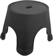JEWEDECO Bathroom Foot Stool Plastic Step Stool Anti-Slip Design Plastic Construction for Adults