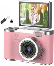 Digital Camera,4K 48MP HD 1080P Camera with 8X Zoom Anti Shake,2.4 inches