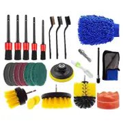 26Pcs Drill Brush Attachments Car Wash Detailing Brush Kit for Exterior Interior