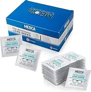 Lens Cleaning Wipes - [105 Pack] Pre Moistened Cleansing Cloths and Individually Wrapped Eyeglass Cleaner Wipe Pads for Phones, Tablet Screens, Helps Clean Cameras, Electronics, Photo Lens and Optics