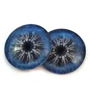 Pair of 40mm Compass Rose Nautical Vintage Water Glass Eyes for Jewelry Pendants