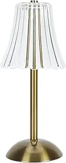 Rechargeable Lamp, Battery Lamp Crystal Table Vintage Lamps Cordless Table Lamp 3 Color Dimmable Gold Small for Bedroom Living Room Restaurant Outdoor Office Desk
