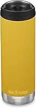 Klean Kanteen TKWide Insulated Coffee Tumbler with Cafe Cap, 473 ml Capacity, Marigold