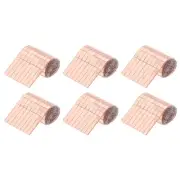 2400 PCS Glass Mirrors Disco Ball Tiles Self-Adhesive Rose Gold 5x5mm, 6 Sheet