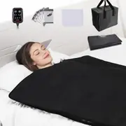 VEVOR Sauna Blanket for Detoxification, Portable Far Infrared Sauna for Home Relaxation, 1-6 Level Adjustable Temprature Rannge 35-85C, 1-60 Minutes