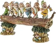 Disney Traditions by Jim Shore Snow White and The Seven Dwarfs Heigh-ho Stone Resin Figurine, 8.25"