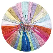 30pc Macaron Color Fringe Tassel Sew Decor Hang Craft DIY Trim Bookmark 15 color