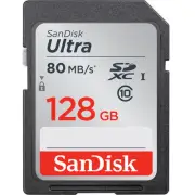 SanDisk 128GB Ultra 80MB/s SDXC Memory Card (Class 10) SanDisk Authorized Dealer