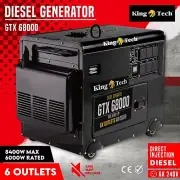Diesel Generator 8.4kW Max Electric Start Work Site Camping Portable Power +S