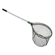 51” Beckman Landing Net w Green Hoop net 20 X 17 X 20D Retractable Handle
