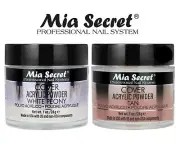 Mia Secret Acrylic Powder -Cover WHITE PEONY & TAN 1 oz