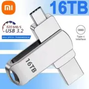 Xiaomi 16TB USB 3.2 Flash Drives High Speed Transfer Metal Memory Type-C (New)