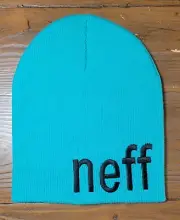 NEFF Form Beanie Kelly Teal With Embroidered Logo New