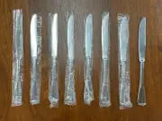 NEW Vintage Set of (8) Oneida Northland RIDGEWOOD Stainless Dinner Knives