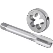 9/16"-32 UN Tap and Die Set, 9/16 x 32 UN Machine Thread Tap and Round Die Ri...