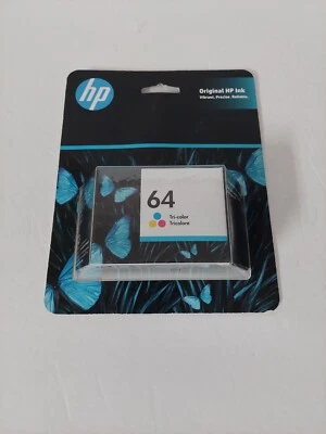 HP 64 Tri-color Ink Cartridge Exp 03/2023 Sealed