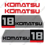 Fits Komatsu FG18 Decal Kit Forklift - CUSTOM SILVER - 7 YEAR OUTDOOR 3M VINYL!