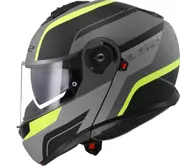LS2 FF908 Strobe II Monza Helmet, black-grey-yellow, Size XS for Men Black Grey Yellow