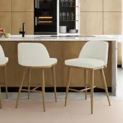 Jeremi Linen Upholstered High-Back Bar Stool (Set of 2)