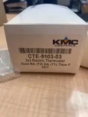 KMC CONTROLS 2x3 ELECTRIC THERMOSTAT DUEL RA (T2) DA (T1) TITUS F