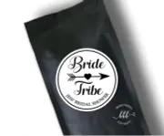 12 White Round Stickers Bride Tribe Labels Bachelorette Hen Personalised 5cm