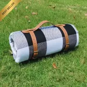 80x80" XL Waterproof Sandproof Foldable Picnic/Beach Blanket (Black)