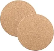 TooToo 2/4/6PCS Natural Cork Trivets - 18CM Round Heat Resistant Hot Pad Set for Kitchen Countertops, Dining Tables - Non-Slip, Eco-Friendly Pot Holders & Hot Plate Mats (6)