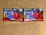 10 New Sony HF Slide Case 90 Minute CD Cassette Factory Sealed CD Recording Tape
