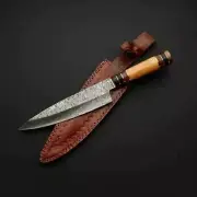 Santokuu Japanese Damascus Steel Custom Handmade Knife