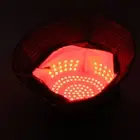 (Black)Hair Growth Helmet USB Port 186 PCS Red Light Hair Loss Treatment Cap