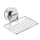 Soap Bar Holder Bathroom Shower Suction Hanging Rack Stainless Steel Caddy Shelf