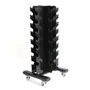 SMAI Dumbbell Rack with Wheels - Black
