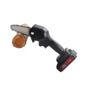 4 Inch Handheld Electric Chainsaw 24V Mini Cordless Chainsaw w/Battery & Charger