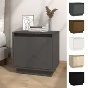 1/2x Solid Wood Pine Bedside Cabinet Side Table Storage Multi Colours vidaXL