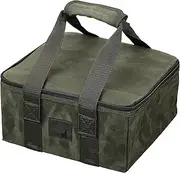 Captain Stag UG-3074 Dutch Oven Bag, Skillet Bag, Storage, Cotton Canvas, 9.8 inches (25 cm), Olive
