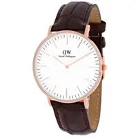 在飛比找蝦皮購物優惠-DANIEL WELLINGTON DW 手錶 36mm 皮