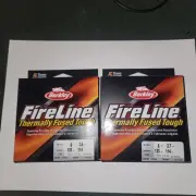 (2)Berkley Fireline Thermally Fused Tough 125 yards Crystal 6lb. & 8lb.(2)