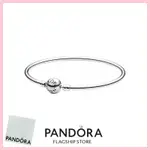 [免稅] PANDORA 珠寶 100% 正品 S925 純銀手鍊帶盒承諾 590713 潘多拉時刻手鐲