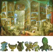 Wooden Jigsaw Puzzle for Adults by FoxSmartBox - 430 Pcs - Views of Ancient Rome