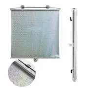 with Suction Cup Bedroom Decoration Block UV Window Drapes Blackout Curtain Curtains Roller Blinds silver 45cm x 125cm