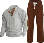 [Generic] and Tuxedo Suit for Men Two Breathable Suit Rolled Sleeve Shirt Pants Set Elegant Clothes Men