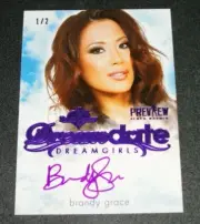 2016 Benchwarmer BRANDY GRACE Dreamgirls Preview DREAMDATE Purple Auto/2 PLAYBOY