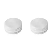 2x 4pc Davis & Waddell Nuvolo Marble Coaster Set Round Grey 10x10cm